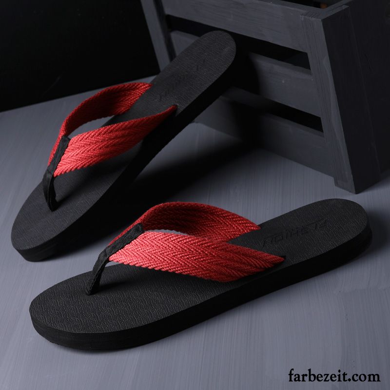 Flip Flops Herren Trend Casual Persönlichkeit Sandalen Rutschsicher Schuhe Sandfarben Schwarz