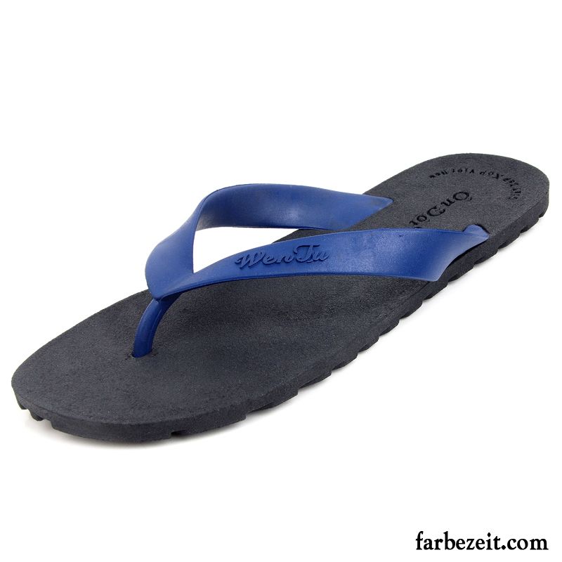 Flip Flops Herren Trend Rutschsicher Schuhe Hausschuhe Sommer Mode Sandfarben Schwarz