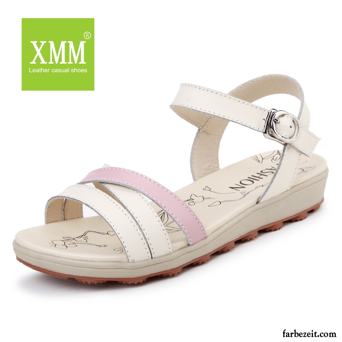 Fußbett Sandalen Damen Weiche Sohle Rutschsicher Neue Echtleder Schuhe Sommer Flache Sandalen Schüler