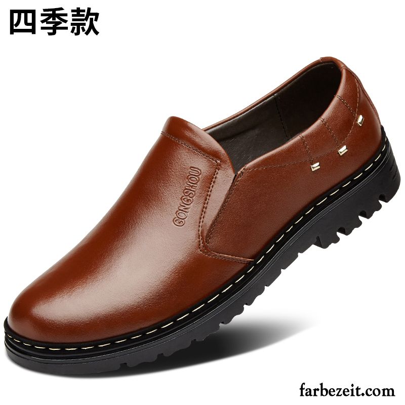 Schuhe Herren England Baumwolle Schuhe Feder Große Größe Lederschue Winter Casual Geschäft Trend Echtleder Billig
