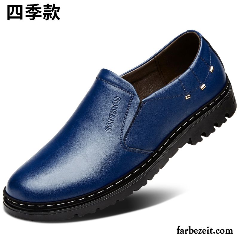 Schuhe Herren England Baumwolle Schuhe Feder Große Größe Lederschue Winter Casual Geschäft Trend Echtleder Billig