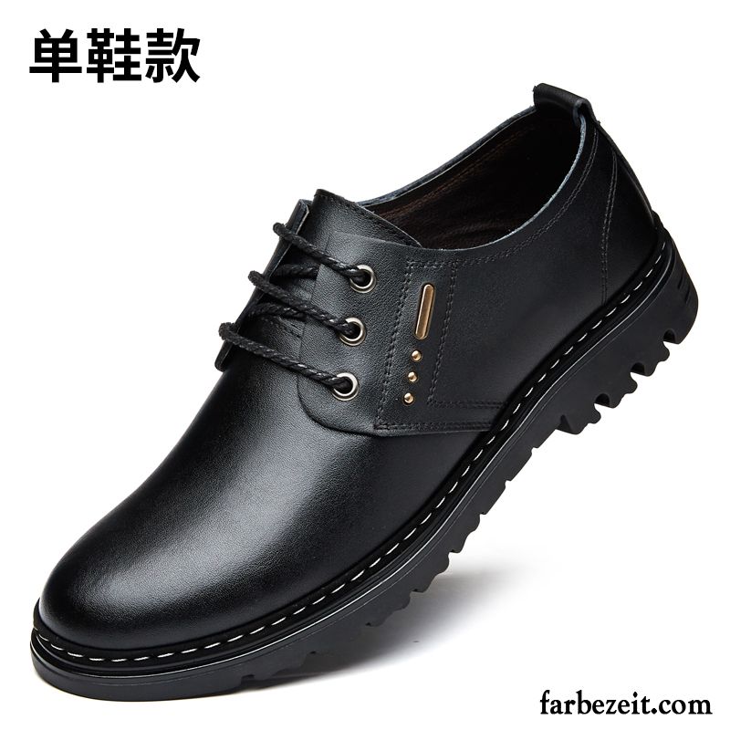 Schuhe Herren England Baumwolle Schuhe Feder Große Größe Lederschue Winter Casual Geschäft Trend Echtleder Billig