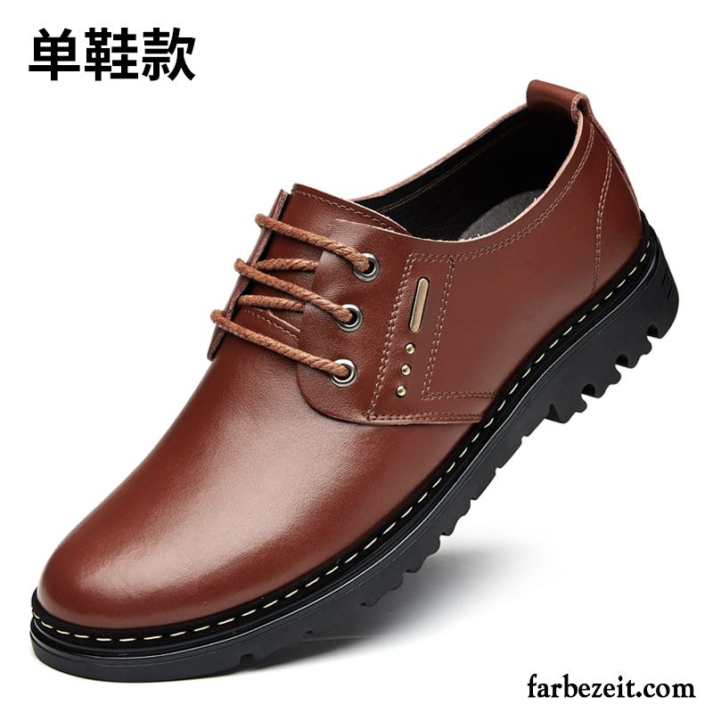 Schuhe Herren England Baumwolle Schuhe Feder Große Größe Lederschue Winter Casual Geschäft Trend Echtleder Billig