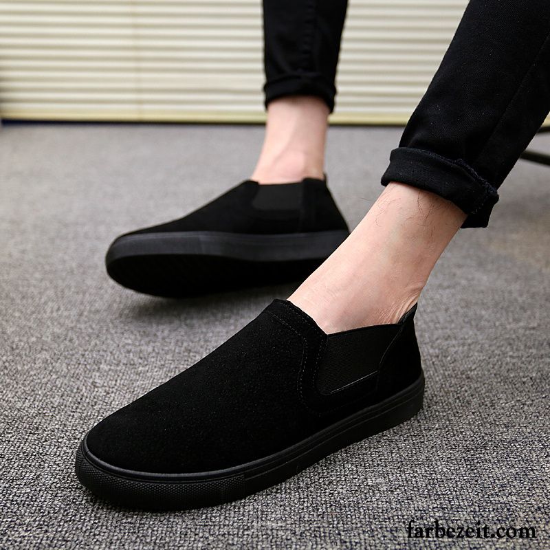 Graue Halbschuhe Herren Casual Skaterschuhe Halbschuhe Feder Faul Trend Herbst Slip-on