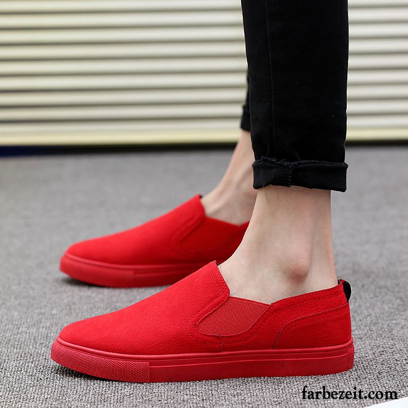 Graue Halbschuhe Herren Casual Skaterschuhe Halbschuhe Feder Faul Trend Herbst Slip-on