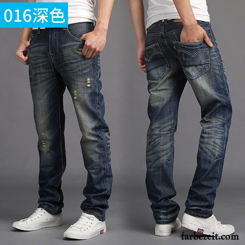 Graue Jeans Herren Trend Lange Jugend Herbst Neu Hose Licht Lose Jeans Freizeit Gerade Kaufen