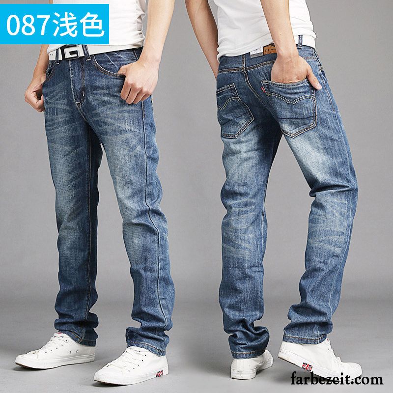 Graue Jeans Herren Trend Lange Jugend Herbst Neu Hose Licht Lose Jeans Freizeit Gerade Kaufen