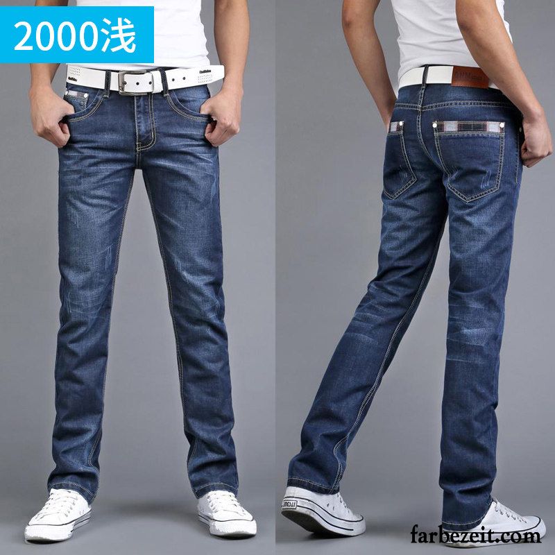 Graue Jeans Herren Trend Lange Jugend Herbst Neu Hose Licht Lose Jeans Freizeit Gerade Kaufen