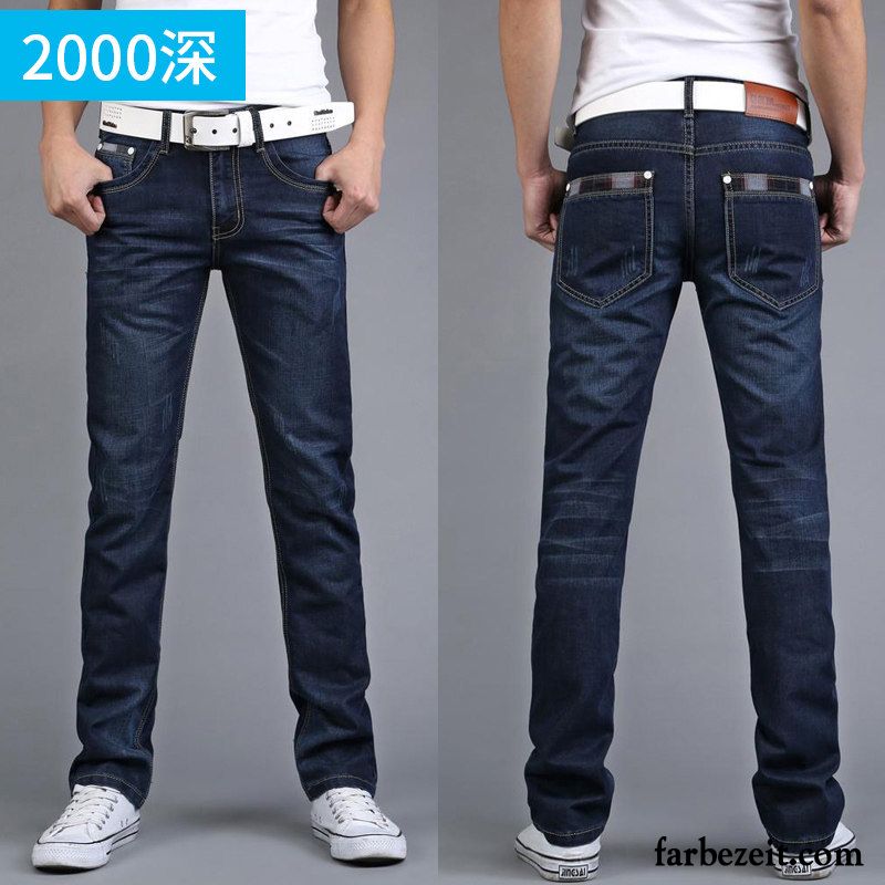 Graue Jeans Herren Trend Lange Jugend Herbst Neu Hose Licht Lose Jeans Freizeit Gerade Kaufen