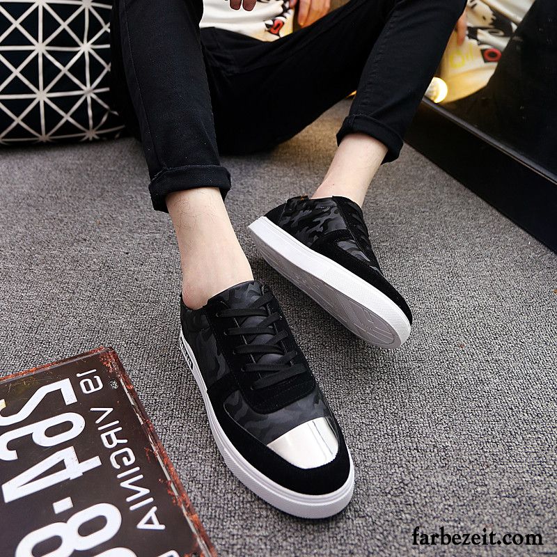 Graue Lederschuhe Herren Winter Lederschue Schuhe Trend Skaterschuhe England Neue Casual Kaufen