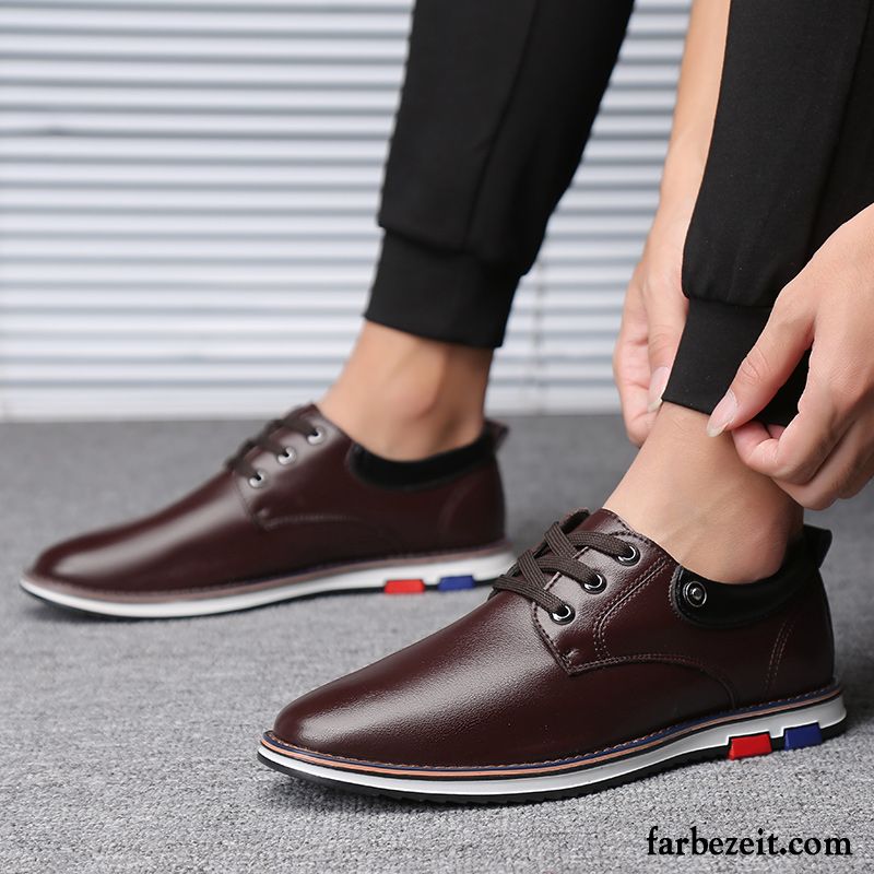 Günstige Leder Schuhe Geschäft Casual Winter Schuhe Allgleiches Baumwolle Schuhe Herren Trend England Jugend Plus Samt Lederschue Sale