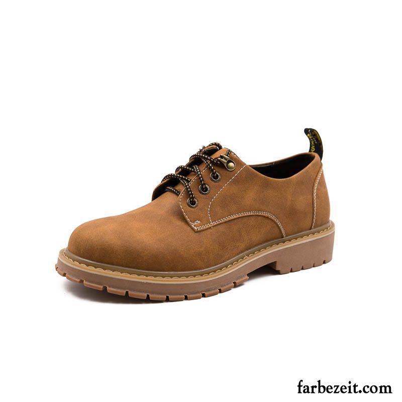 Günstige Männer Schuhe Wildleder Cargo Feder Herbst Hohe Niedrig Trend Schuhe Casual Runde Zehe Lederschue Erhöht Herren Martin Stiehlt Kaufen