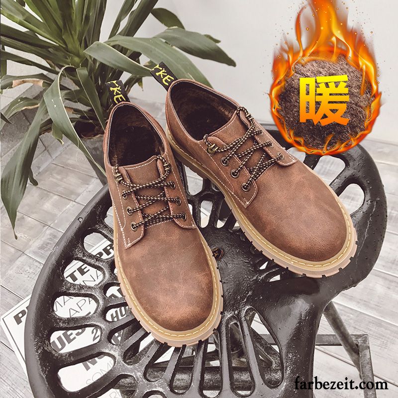 Günstige Männer Schuhe Wildleder Cargo Feder Herbst Hohe Niedrig Trend Schuhe Casual Runde Zehe Lederschue Erhöht Herren Martin Stiehlt Kaufen