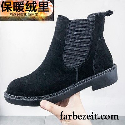 Günstige Schuhe Online Winter Flache Herbst Martin Stiehlt Kurze Damen Runde Zehe