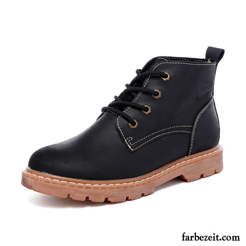 Halbhohe Stiefel Herren Echtleder Lovers Cargo England Martin Stiehlt Stiefel Allgleiches Sommer Retro