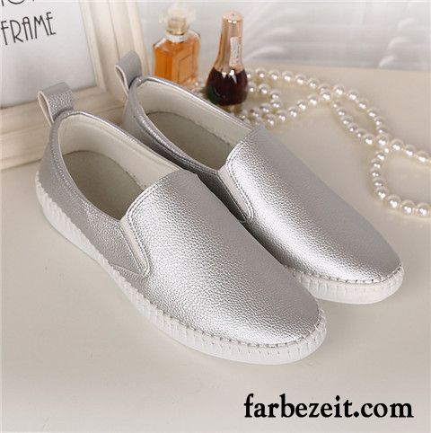 Halbschuhe Damen Braun Feder Allgleiches Flache Schuhe Neue Halbschuhe Slip-on Faul Weiß Casual Hohl Kaufen