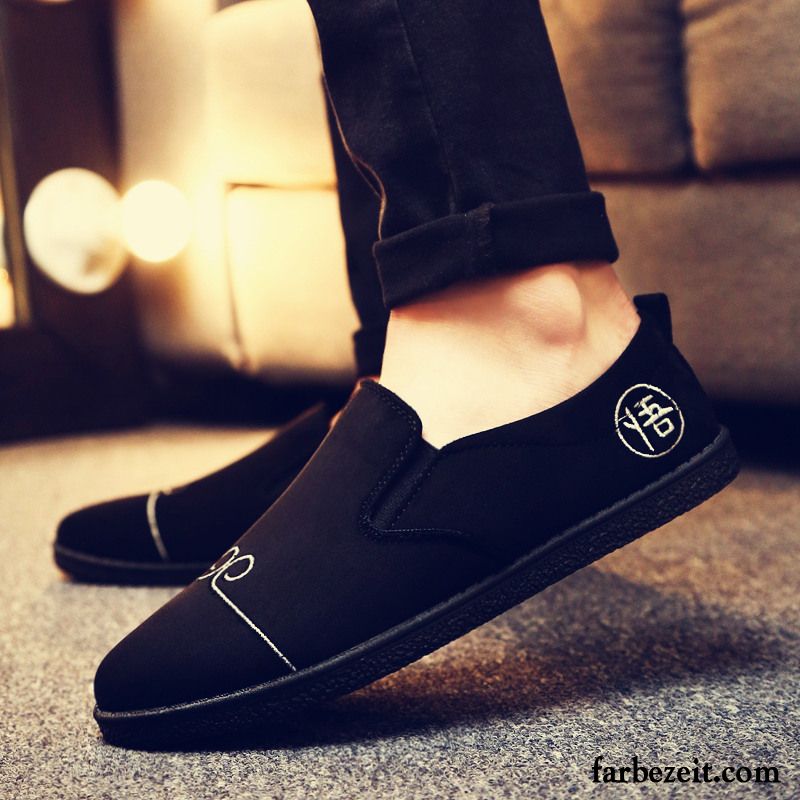 Halbschuhe Herren Herbst Lederschue Mode Neue Halbschuhe Trend Feder Faul England Casual Skaterschuhe