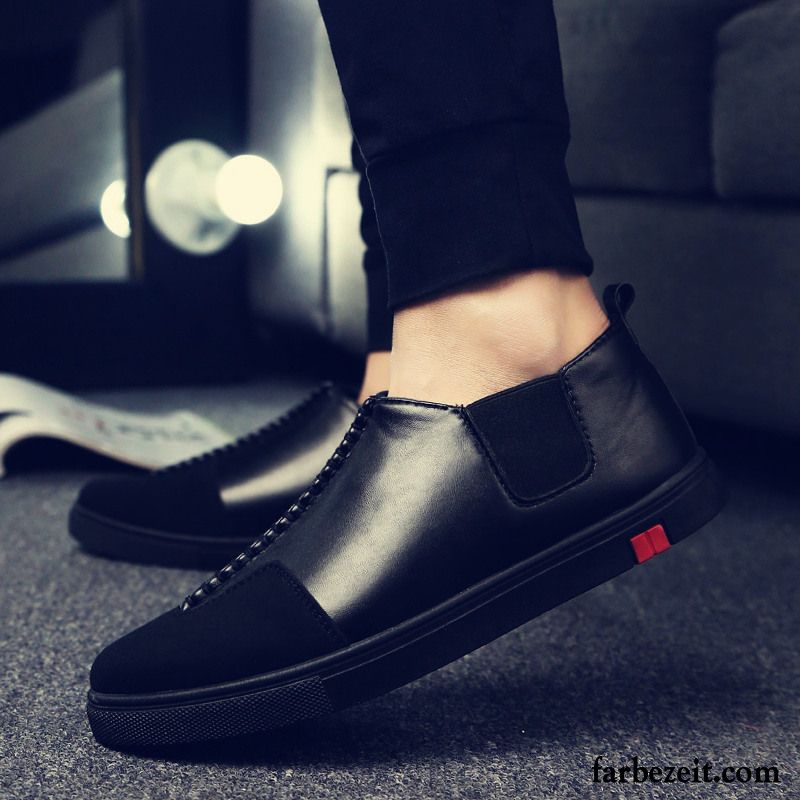 Halbschuhe Herren Herbst Lederschue Mode Neue Halbschuhe Trend Feder Faul England Casual Skaterschuhe