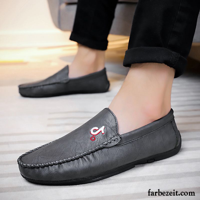 Halbschuhe Herren Trend Lederschue Casual Neue Allgleiches Feder