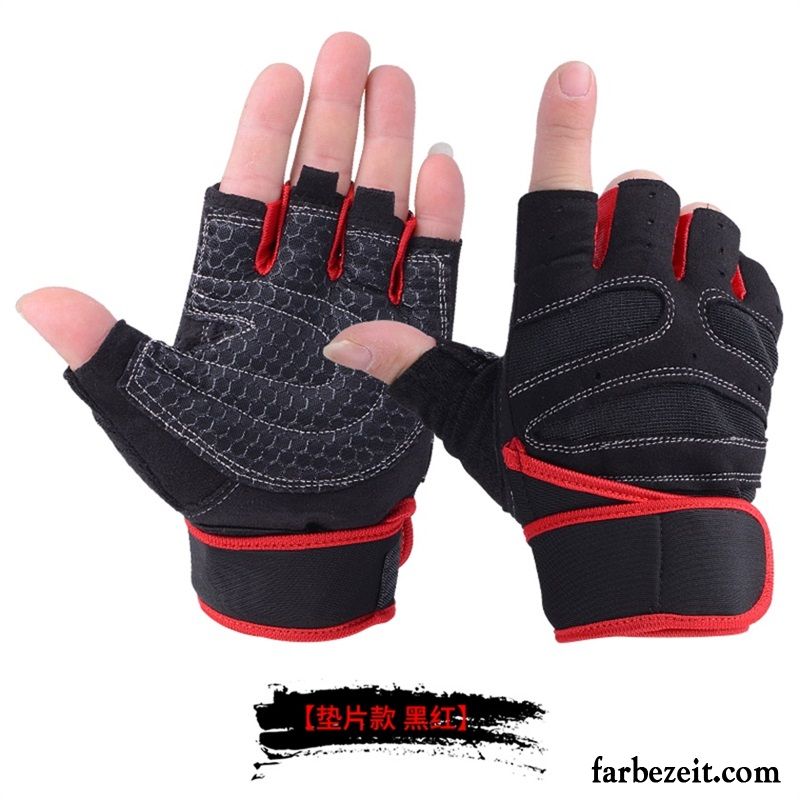 Handschuhe Herren Training Rutschfest Damen Instrumente Atmungsaktiv Sommer Schwarz