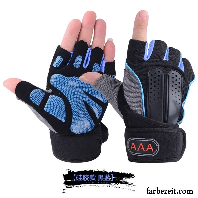 Handschuhe Herren Training Rutschfest Damen Instrumente Atmungsaktiv Sommer Schwarz