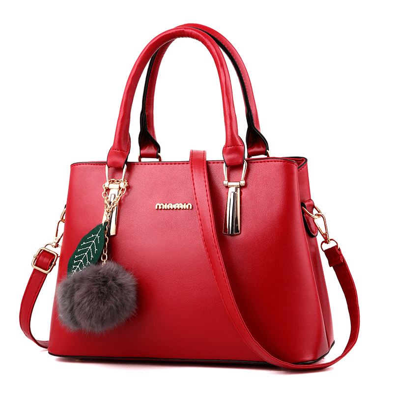 Handtaschen Damen All Match Einfach Große Kapazität Trend Verheiratet Braut Hellblau Rot