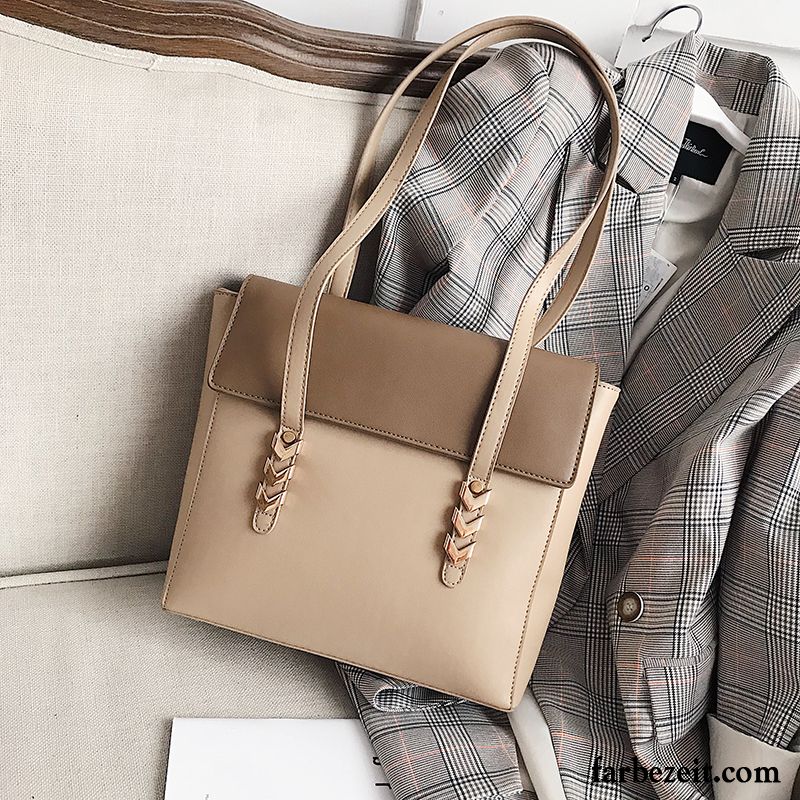 Handtaschen Damen Herbst Winter Mode Trend Tote 2018 Braun