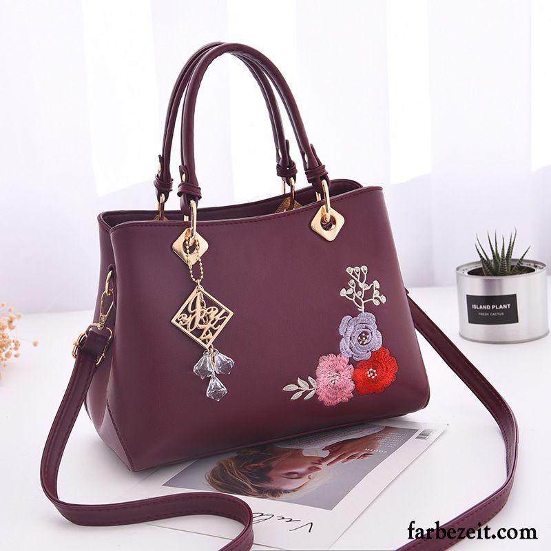 Handtaschen Damen Neu All Match Elegant Alter Mama Mode Grün