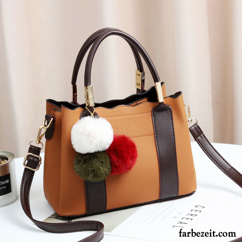 Handtaschen Damen Neu Herbst All Match Trend Texture Mode Grau