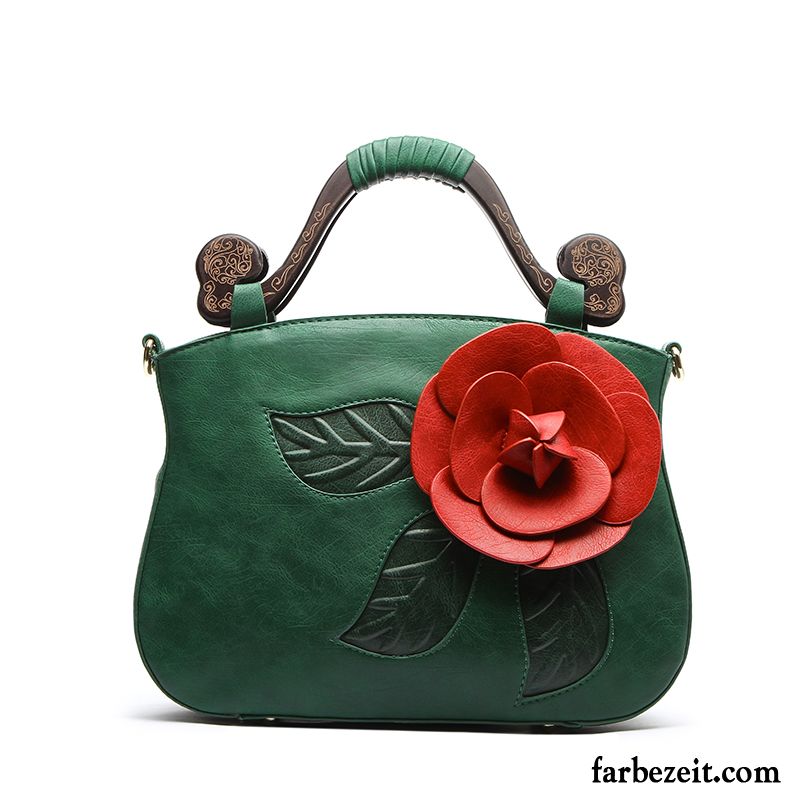 Handtaschen Damen Neu Sommer Dreidimensional Holz Retro Frühling Rosa
