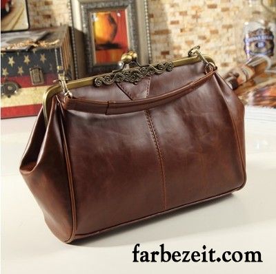 Handtaschen Damen Retro Neu Europe Umhängetasche Trend Nubuck Grün