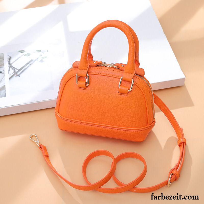 Handtaschen Damen Shell Umhängetasche Mini All Match Sommer Einfach Rot