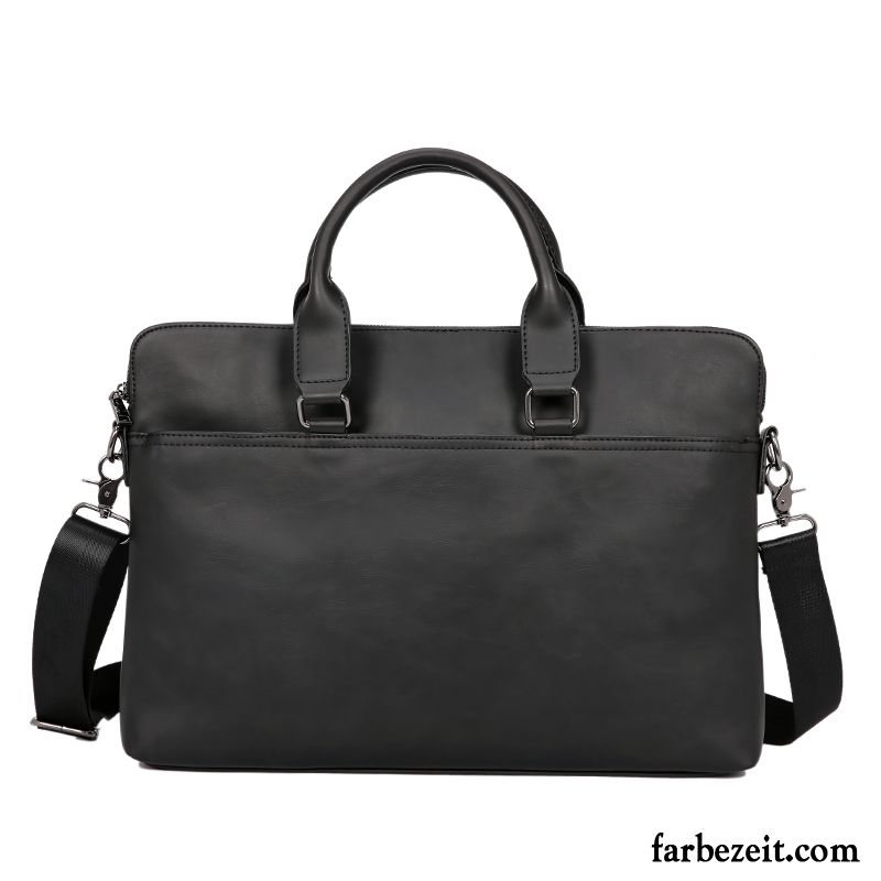 Handtaschen Herren Business Aktentasche Umhängetasche Computer Tasche Retro Freizeit Braun