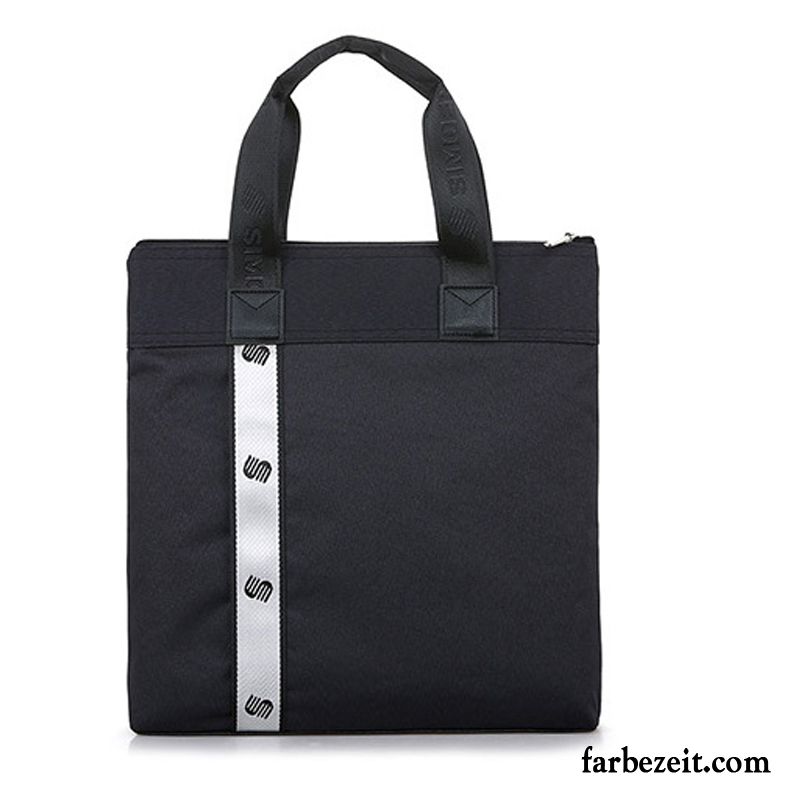 Handtaschen Herren Große Kapazität 14 Zoll Business Reißverschluss Computer Tasche Damen Blau