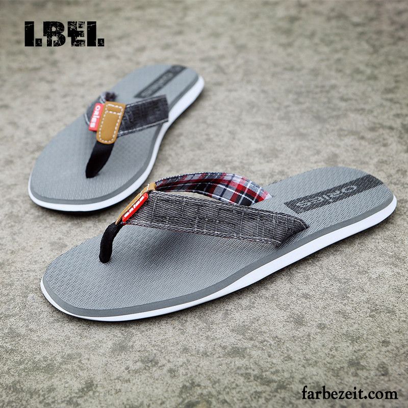 Hausschuhe Herren Warm Rutschsicher Strand Sandalen Sommer Mode Trend England Persönlichkeit Pantolette Schüler Schuhe Casual Verkaufen