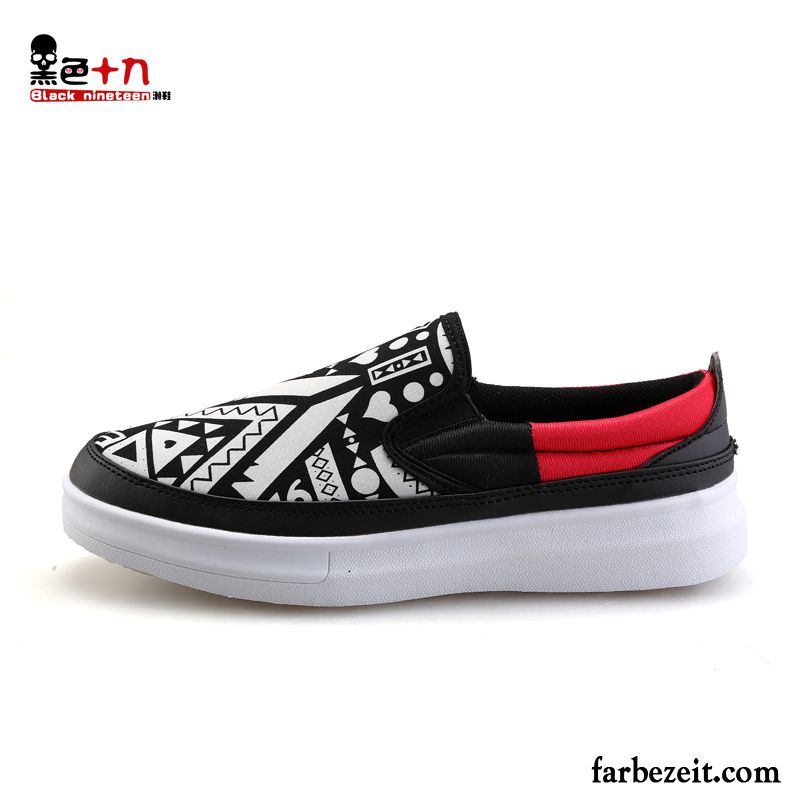 Hausschuhe Pantoletten Herren Trend Casual Faul Halbschuhe Drucken Feder Graffiti Espadrille Atmungsaktiv Slip-on Kaufen