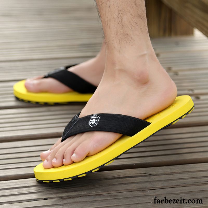 Hausschuhe Slipper Herren Pantolette Trend Sommer Große Größe Hausschuhe Rutschsicher Casual Strand Günstig