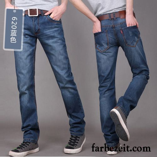 Helle Jeans Herren Winter Lose Jugend Hose Jeans Herbst Gerade Neu Große Größe Freizeit Plus Samt Verkaufen