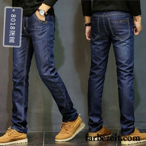 Helle Jeans Herren Winter Lose Jugend Hose Jeans Herbst Gerade Neu Große Größe Freizeit Plus Samt Verkaufen