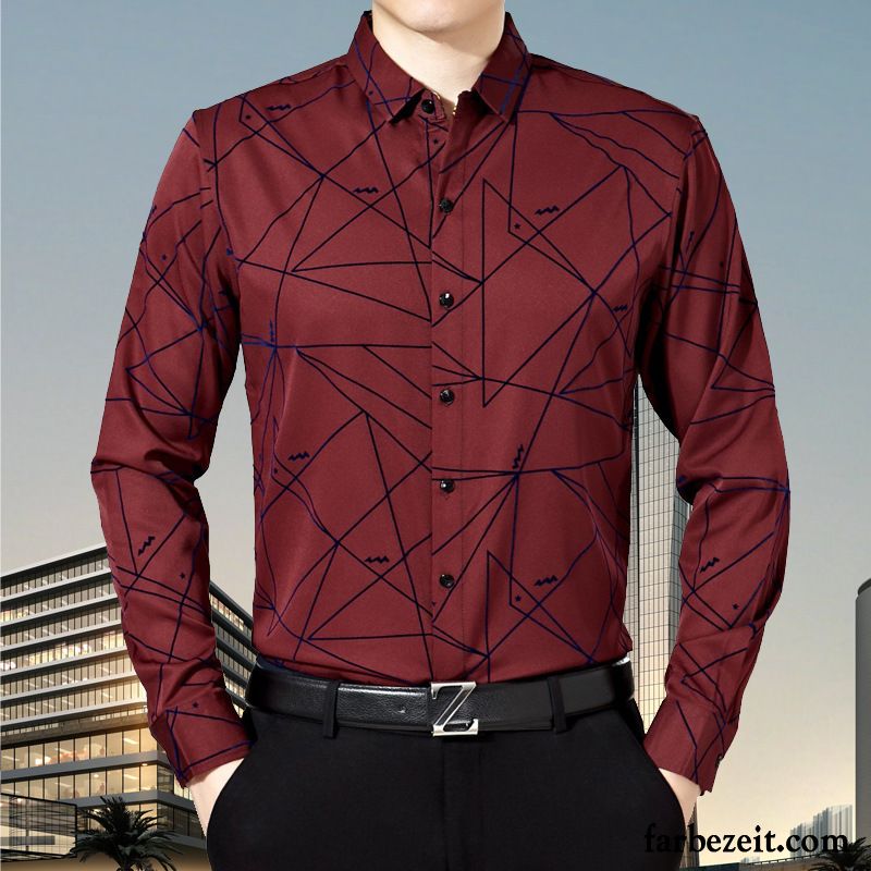 Hemd Kurzarm Slim Fit Herren Neu Lange Ärmel Hemd Baumwolle Hemden Herbst Kaufen