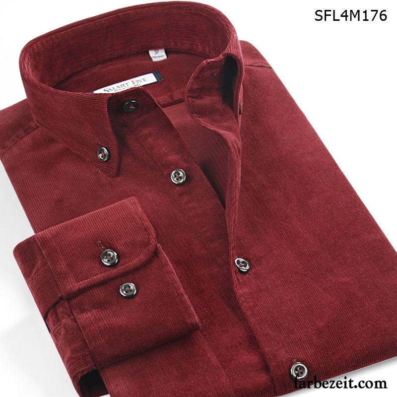 Hemd Weinrot Slim Fit Waschen Rein Grau Baumwolle Freizeit Mode Herren Schwarz Hemd Schlank Hemden Lange Ärmel Kaufen