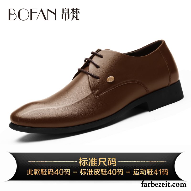 Herren Anzug Schuhe Braun Schwarz Hochzeit Schuhe Casual Atmungsaktiv England Echtleder Herbst Trend Geschäft Lederschue Sale