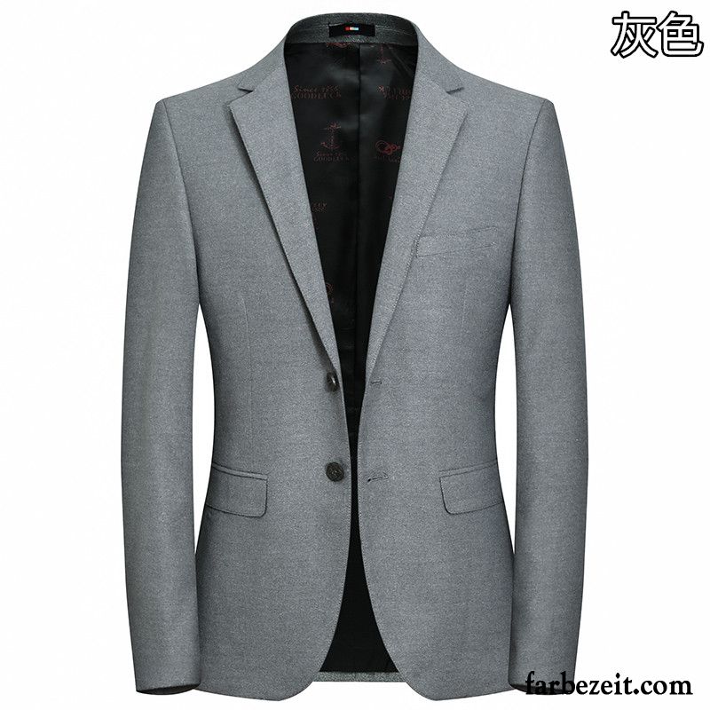 Herren Blazer Weste Grau Freizeit Kostüm Neu Überzieher Feder Anzüg Herbst Mantel Grün Kaufen