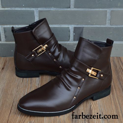 Herren Boots Günstig Kaufen England Winter Lederschue Martin Stiehlt Kurze Trend Hohe Mode Cargo