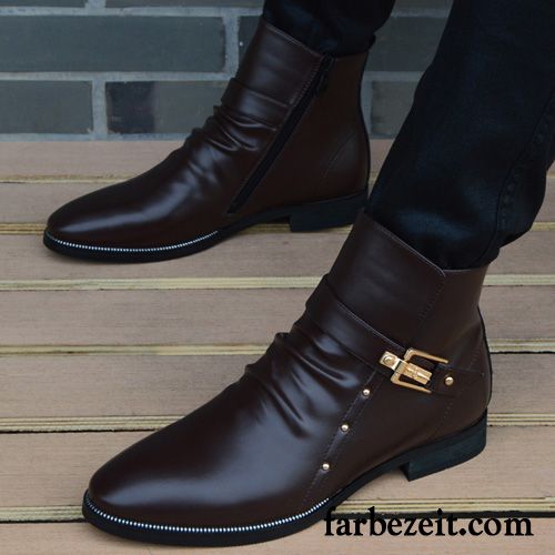 Herren Boots Günstig Kaufen England Winter Lederschue Martin Stiehlt Kurze Trend Hohe Mode Cargo