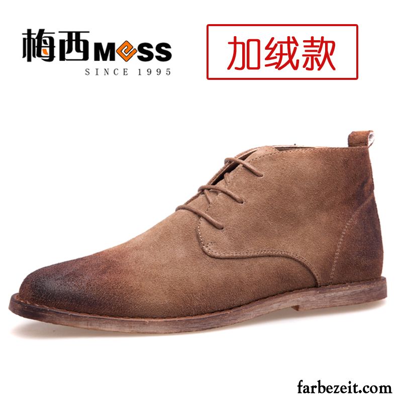 Herren Boots Reißverschluss Martin Stiehlt England Schuhe Echtleder Trend Retro Cargo Kaufen