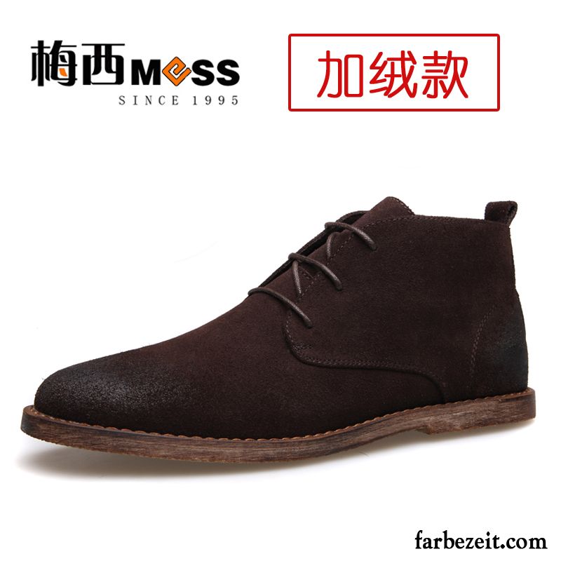 Herren Boots Reißverschluss Martin Stiehlt England Schuhe Echtleder Trend Retro Cargo Kaufen