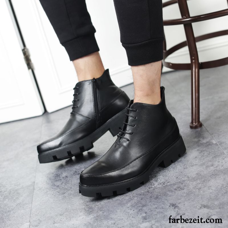 Herren Boots Vintage Plus Samt Trend Martin Stiehlt Winter Lederschue Schuhe Erhöht England Kurze Hohe Kaufen