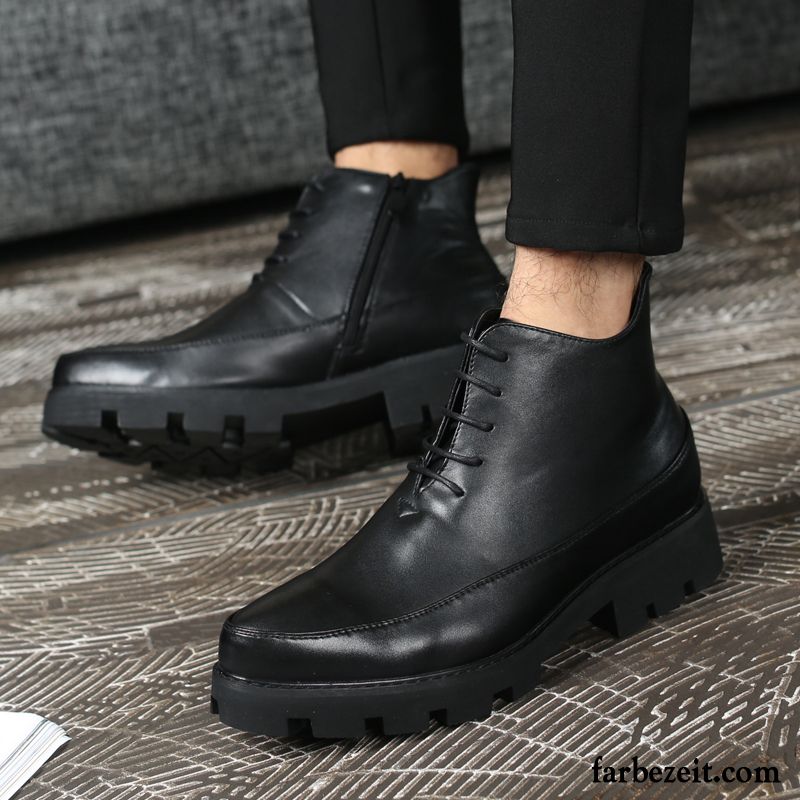 Herren Boots Vintage Plus Samt Trend Martin Stiehlt Winter Lederschue Schuhe Erhöht England Kurze Hohe Kaufen