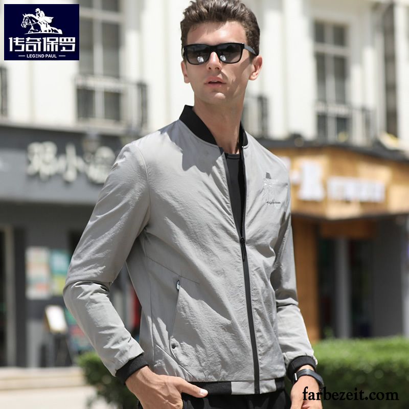 Herren Business Jacke Freizeit Jugend Allgleiches Herbst Spleißen Persönlichkeit Überzieher Trend Grün Feder Jacke Pilot Lose